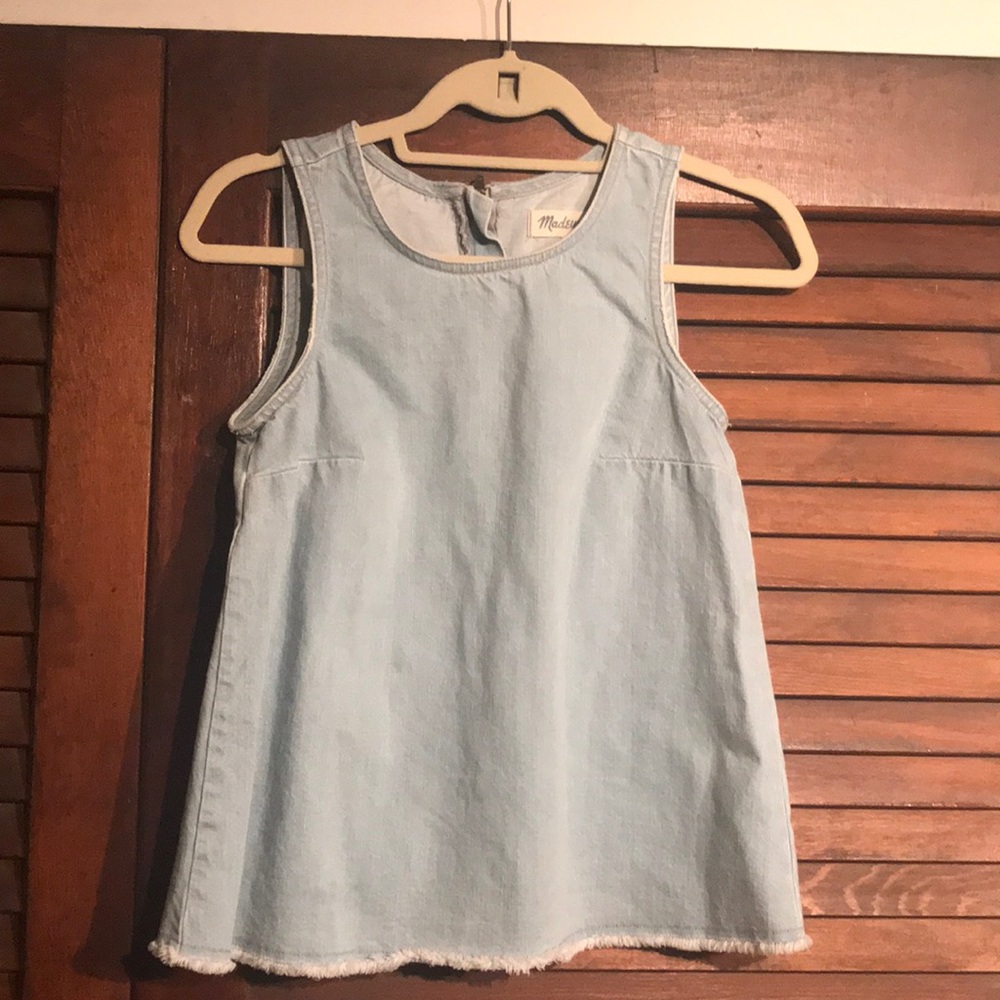 Madewell denim tank top